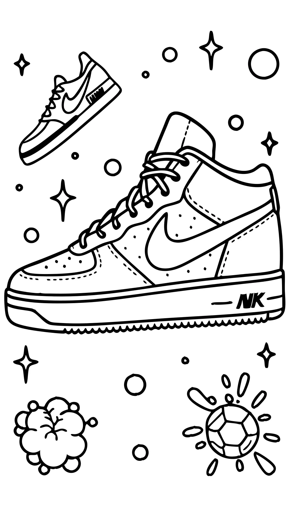 air force 1 coloring page